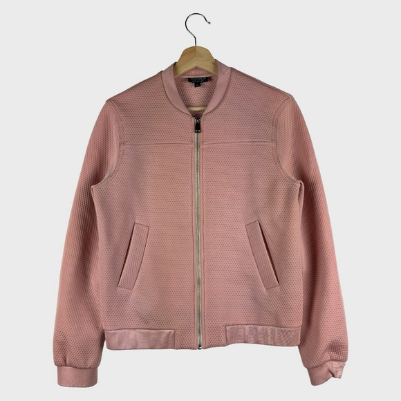 Topshop Jackets & Blazers - Top Shop Bomber Jacket in Light Pink